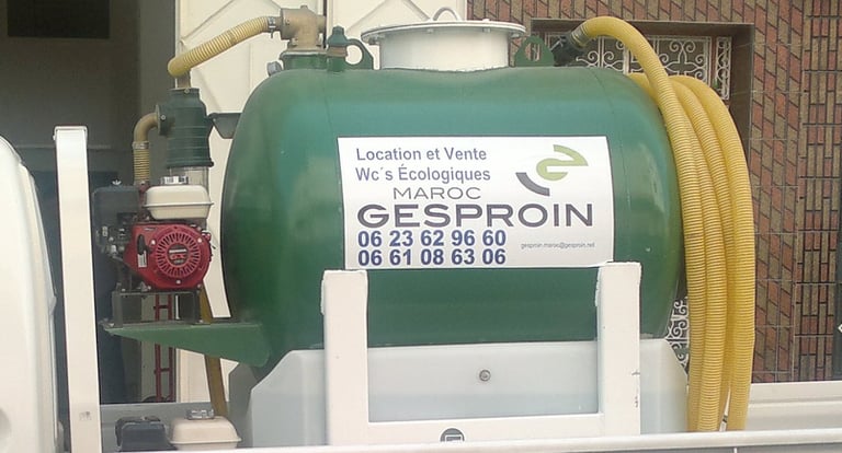 location des toilettes chimiques au maroc tanger gesproin