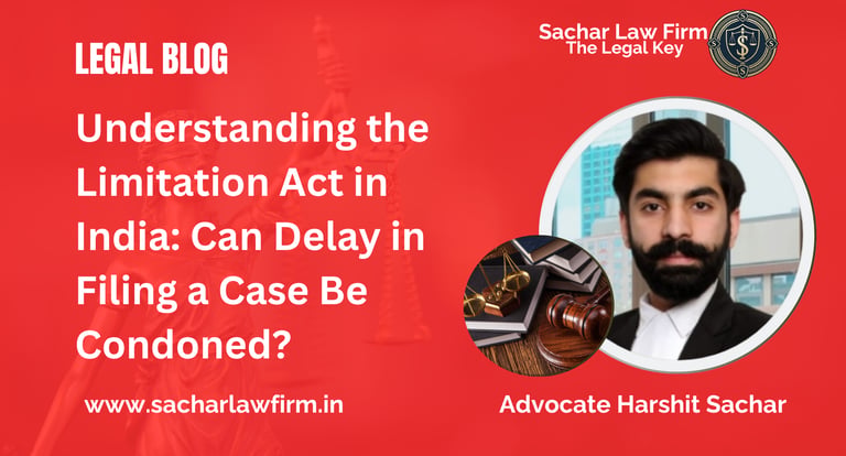 Understanding the Limitation Act in India: Can Delay in Filing a Case Be Condoned?