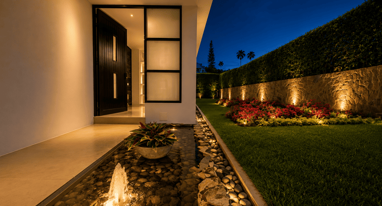 Entrada de Casa Campestre Contemporánea en Cerritos Pereira