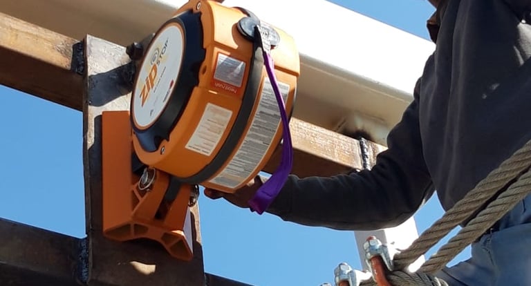 Zip Line Breaking System Installation SAM Zip Line 