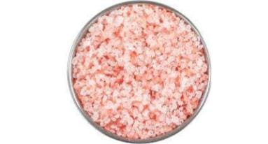 Pure Himalayan pink salt granules packed for culinary use