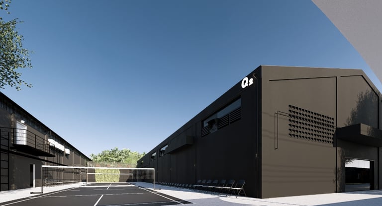 Sports Hub Design with Tennis Court