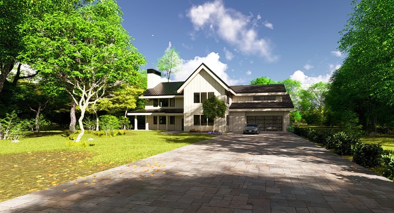 Custom home architectural visualization