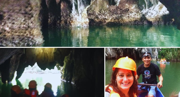 Foto da autora em Puerto Princesa, Filipinas.