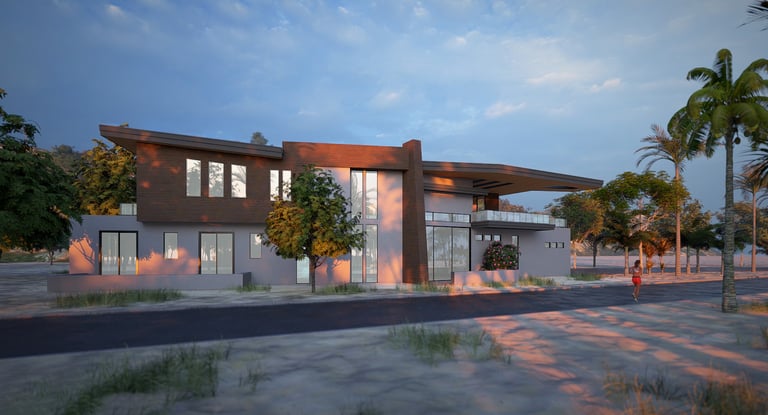 Custom home architectural visualization