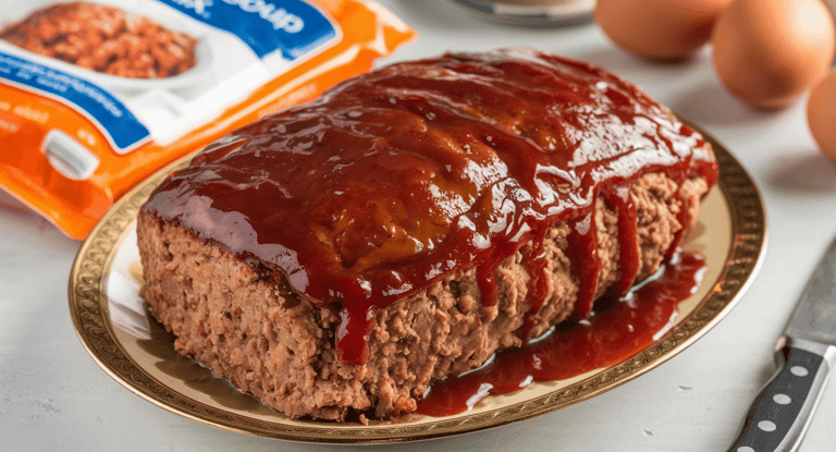 meatloaf made with Onion soup mix