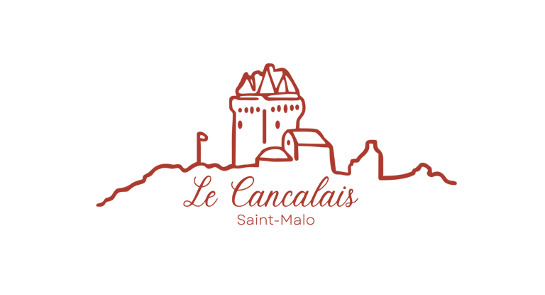 Logo de notre Bar brasserie vue mer à saint-malo "le Cancalais " représentation de la Tour Solidor