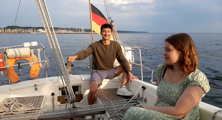 Pinnensteuerung Segelnboot
