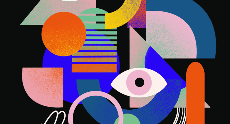Ilustración geométrica por Yana Smirnova