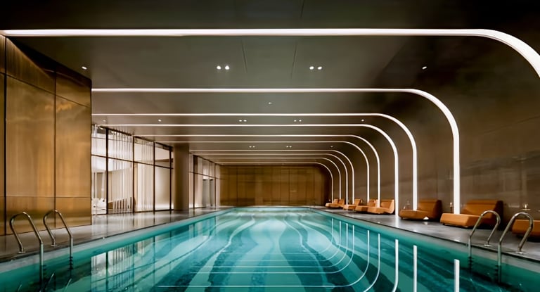 a luxury indoor resort pool
