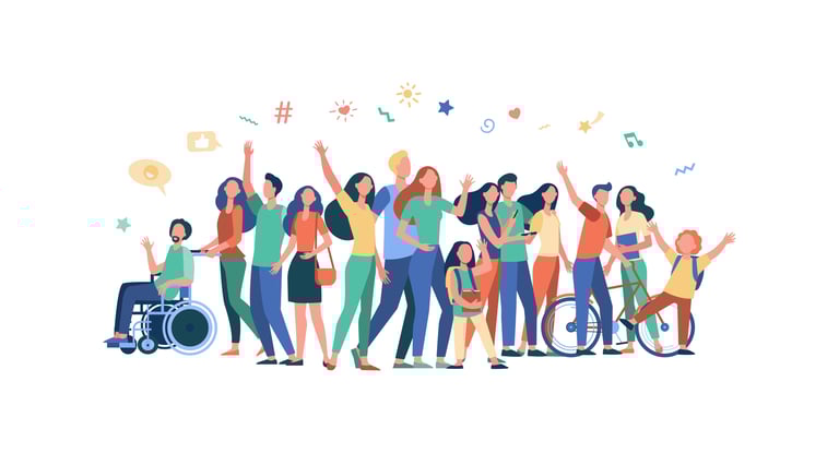 Image of a group of diverse people