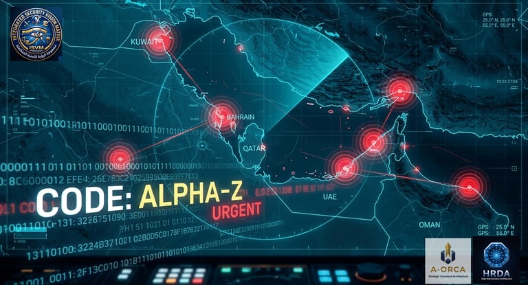 Strategic Warning Alpha-Z map By Major General Ayman Sayed Elahl  showing critical infrastructure vu