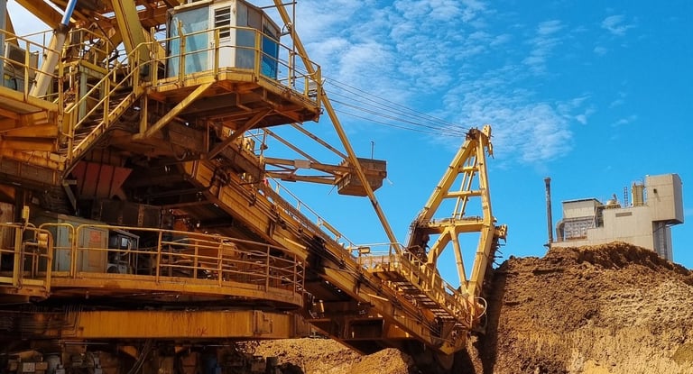 roue pelle, mine, industrie, maintenance industrielle