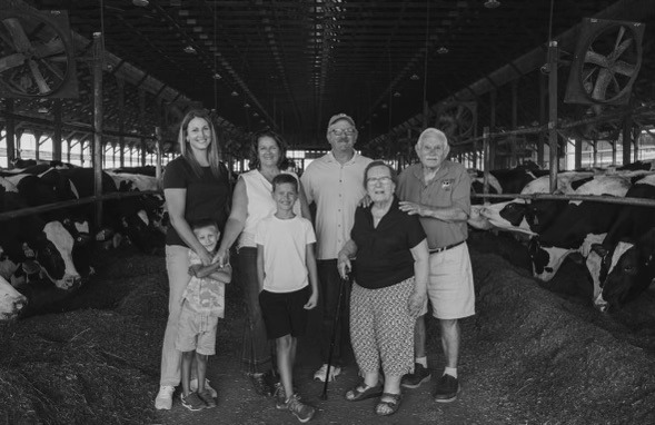 Hershey family on their farm