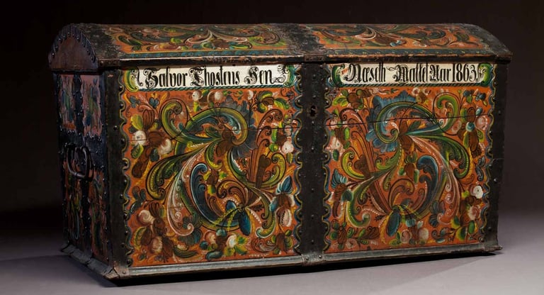 Rosemaled Chest
