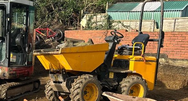 Dumper hire for renovation site in Oldbury and Smethwick