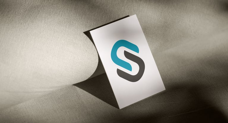a business card with a business card holder of Subli Packaging