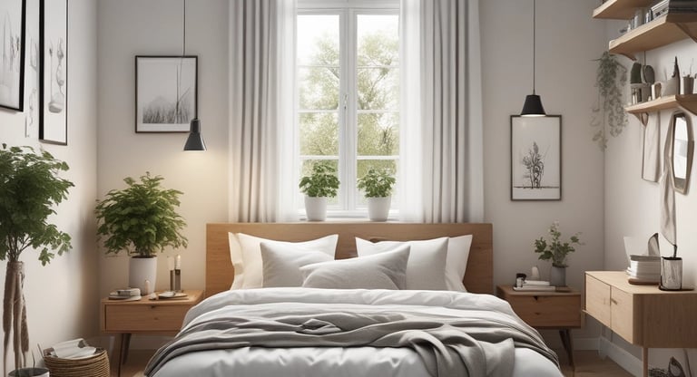 Moderní ložnice ve skandinávském stylu Opava