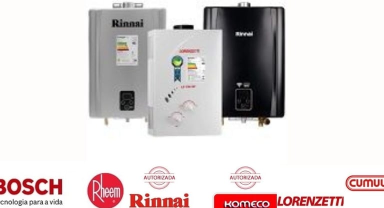 aquecedor rinnai lorenzetti komeco bosch rhemm kobe loja de aquecedores venda aquecedor de gás 