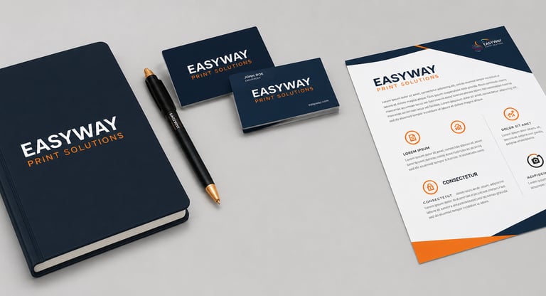 Easyway Print Solutions branded tote bag, tumbler and promotional products