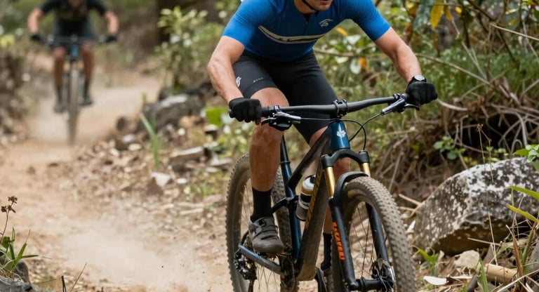A scenic beach with a backpack and travel accessories laid out.