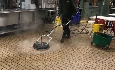 Kitchen floor cleaning