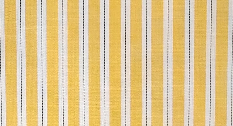 a yellow and white striped fabric with a striped pattern