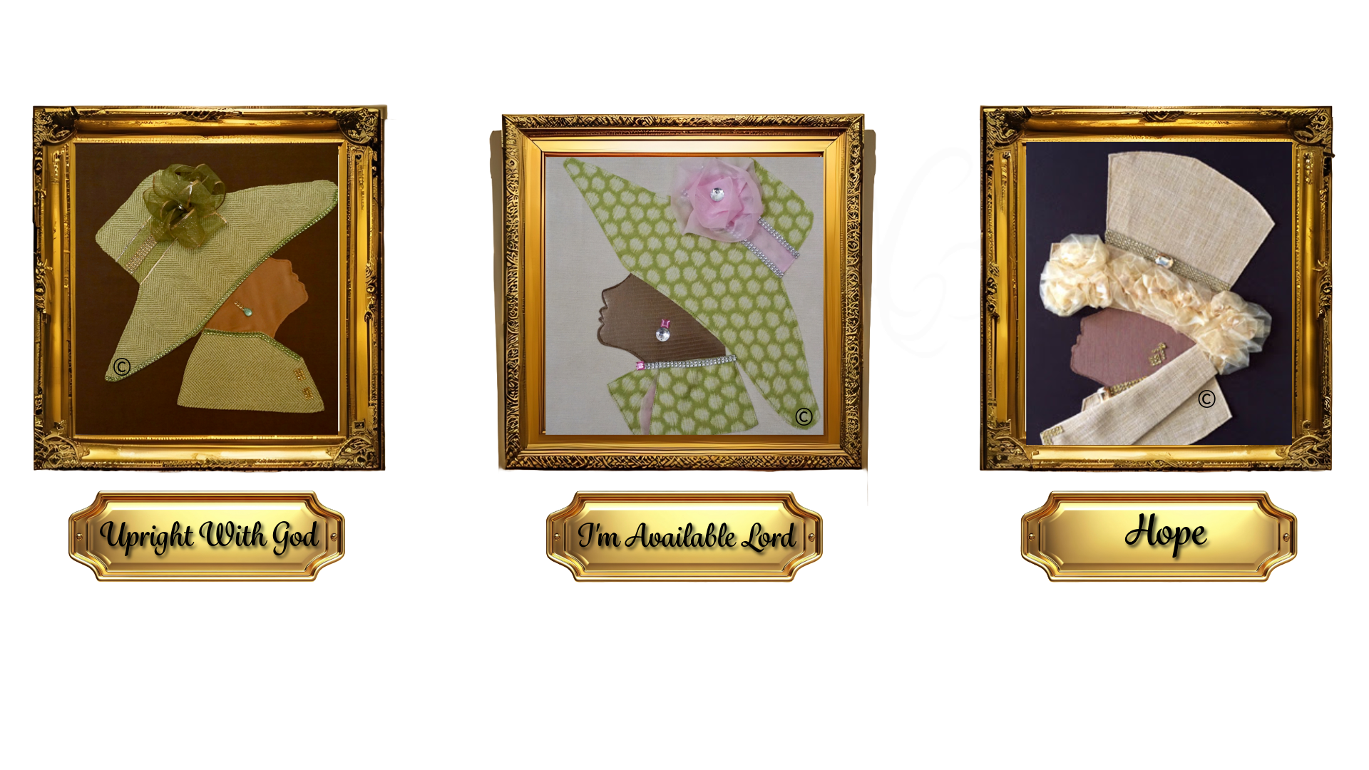 Trusting God, unique handcrafted faith-based artwork