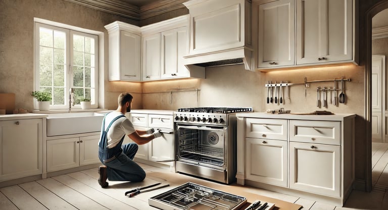 TSSA certified technician doing appliance installation