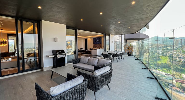 Departamentos en Bosque Real con Terraza y vista al campo de golf