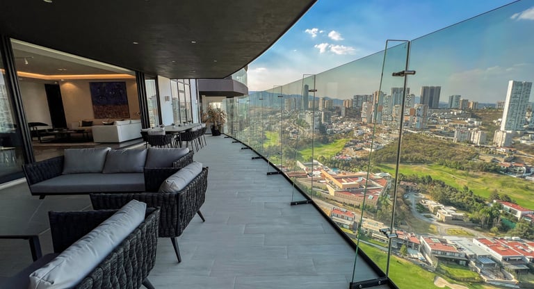 Departamentos en venta con Terraza con vista al campo de golf Bosque Real