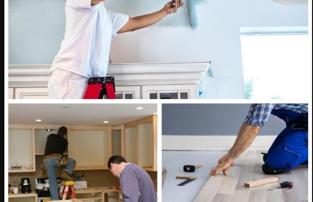 nd flooring team at work by Garnet General Construction Douglas GA"
