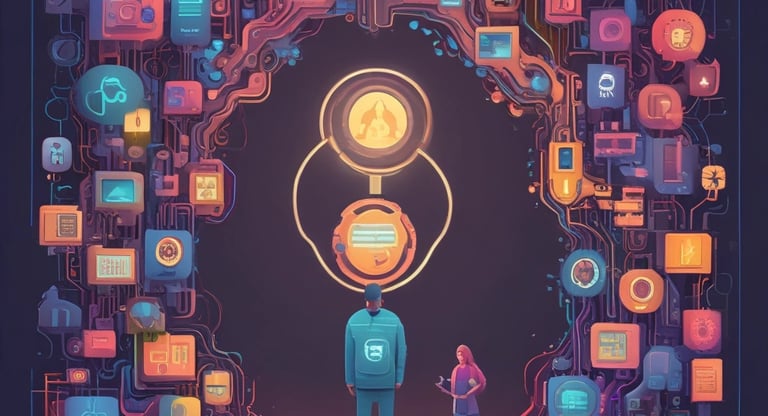 Robotic arms seamlessly automating a complex manufacturing process in a modern factory.