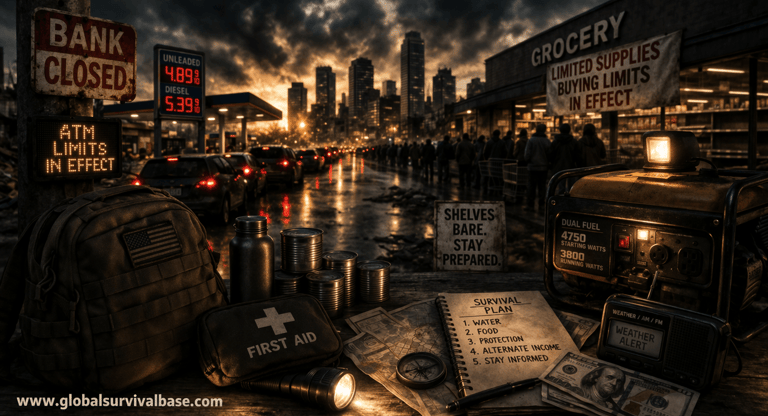 Hero Image of The First 30 Days of Economic Collapse: What Really Happens and How to Survive.