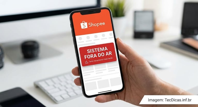 Shopee fora do ar? Usuários relatam instabilidade no app e site hoje