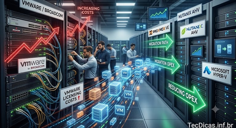 Crise da VMware em 2026: Empresas Fogem de Custos Abusivos