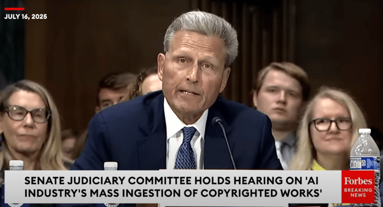 David Balducci appearing before U.S. Senate Judiciary Committee to discuss Big Tech and AI Copyright