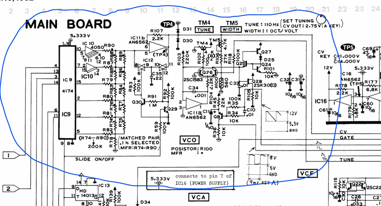 TB303 service manual vco schematic