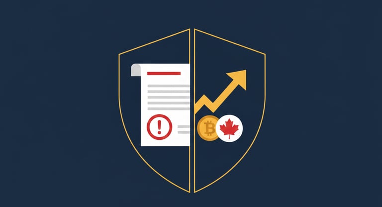 An Image of a shield that has two sides : 1) legal process 2)recovering crypto 