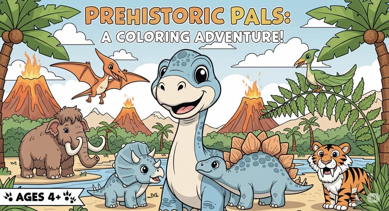 buku mewarnai dengan karakter dinaosaurus