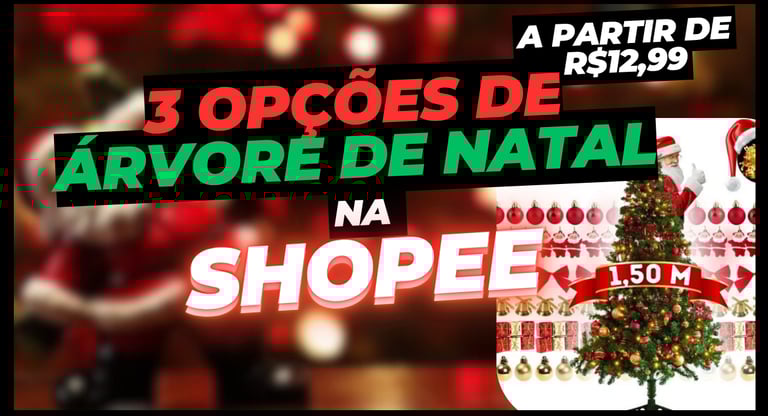 as melhores arvores de natal da shopee