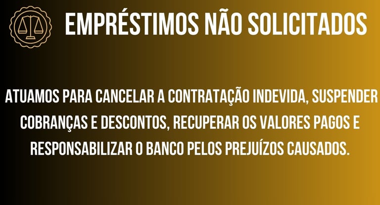 EMPRESTIMO NÃO SOLICITADO