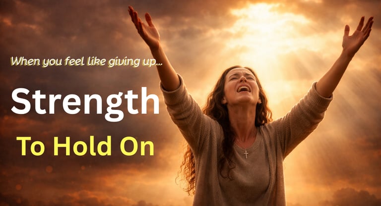 Strength to Hold On Song