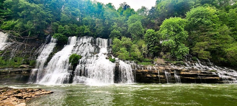Rock Island Park, TN - Another viewpoint for Twin Falls