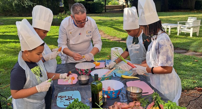 Dans les jardins de la Préfecture de Région à Orléans à l'occasion des journées du Patrimoine