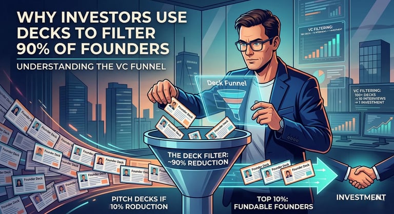 Why Investors Use Decks to Filter 90% of Founders