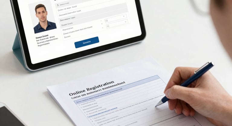 A sleek laptop displaying the kineticauto platform on a modern desk.