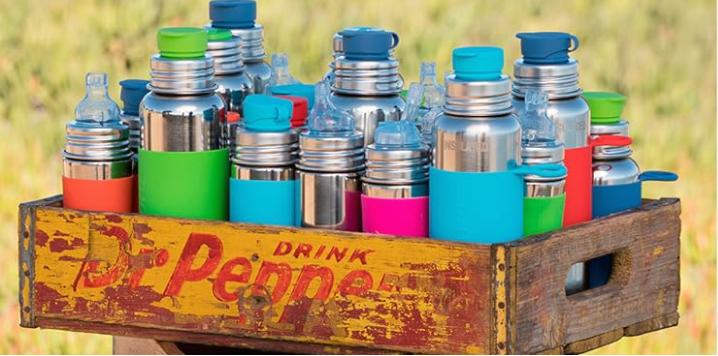 Non-toxic Stainless Steel with medical silicone grade water bottles.