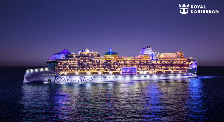 Royal Caribbean cruise ship offering adventure-filled voyages to top destinations.