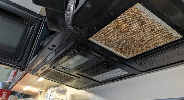 OTR microwave bottom filter dirty